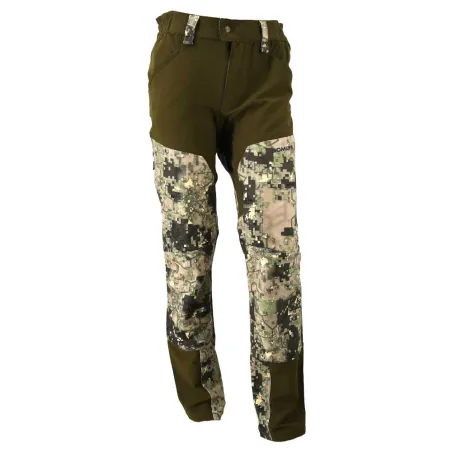 Pantalon chasse stretch digital vert - Tailles 38 à 54