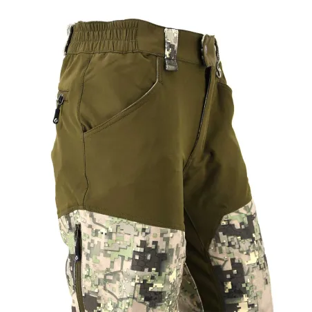Pantalon chasse stretch digital vert - Tailles 38 à 54