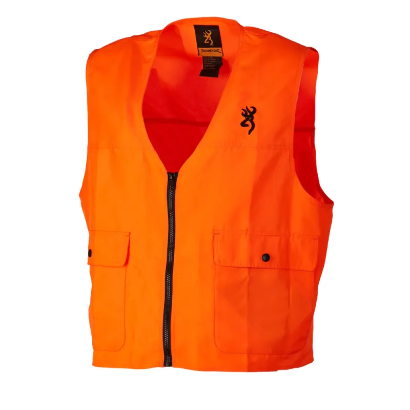 Gilet sécurité orange Browning haute visibilité EPI