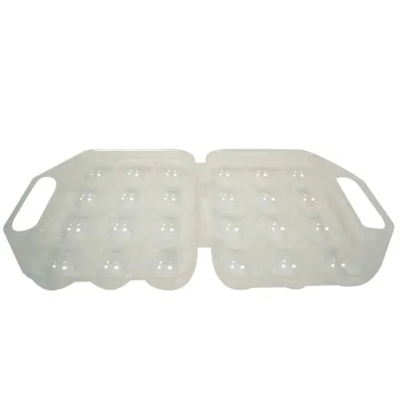 Lot de 3 boîtes à œufs transparentes 12 places chacune