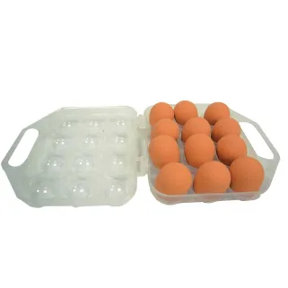 Lot de 3 boîtes à œufs transparentes 12 places chacune