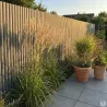 Canisse PVC gris 1x3m double face - Kit fixation inclus