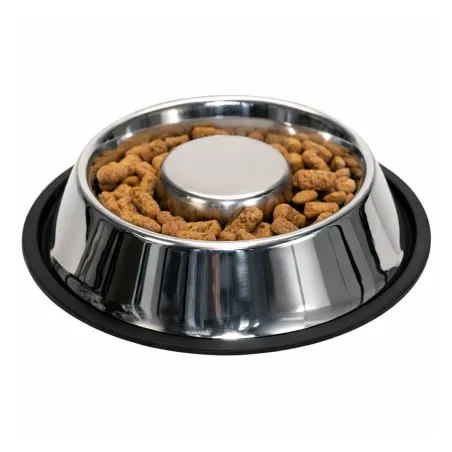 Gamelle Anti-Dribble inox 500 ml - Anti-glisse