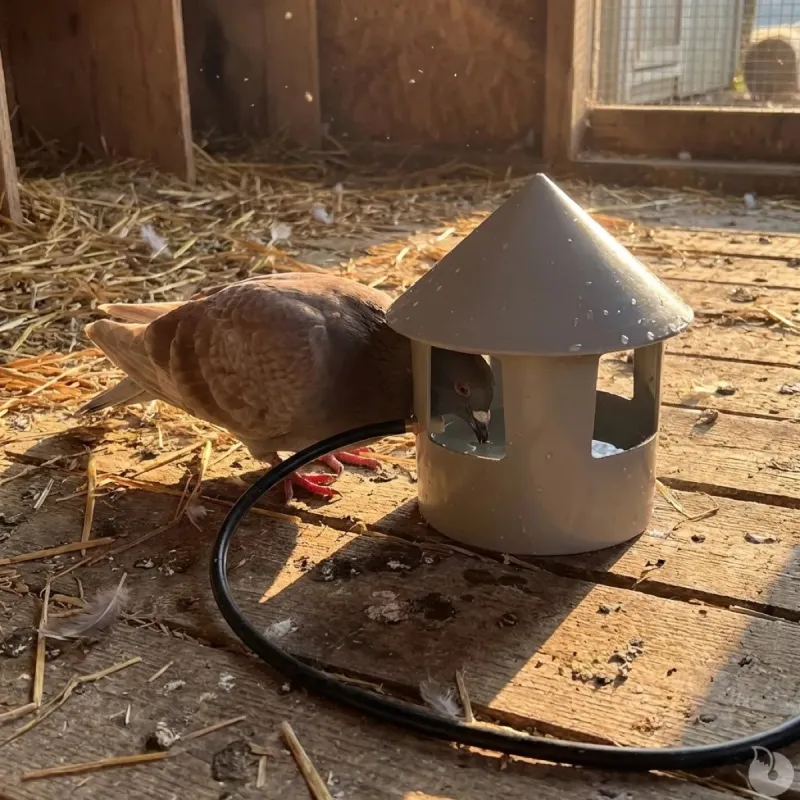 Abreuvoir à grit automatique pour pigeons - Ø 22 cm