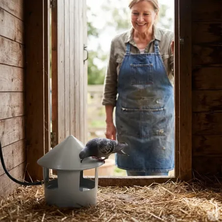 Abreuvoir à grit automatique pour pigeons - Ø 22 cm