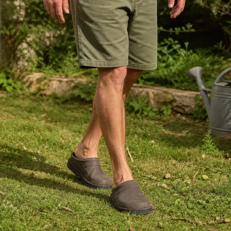 Sabots Aigual cuir marron 40-47 - Résistants et pratiques
