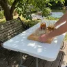 Table pliante résine 10 pers. 180x70cm - pieds métal