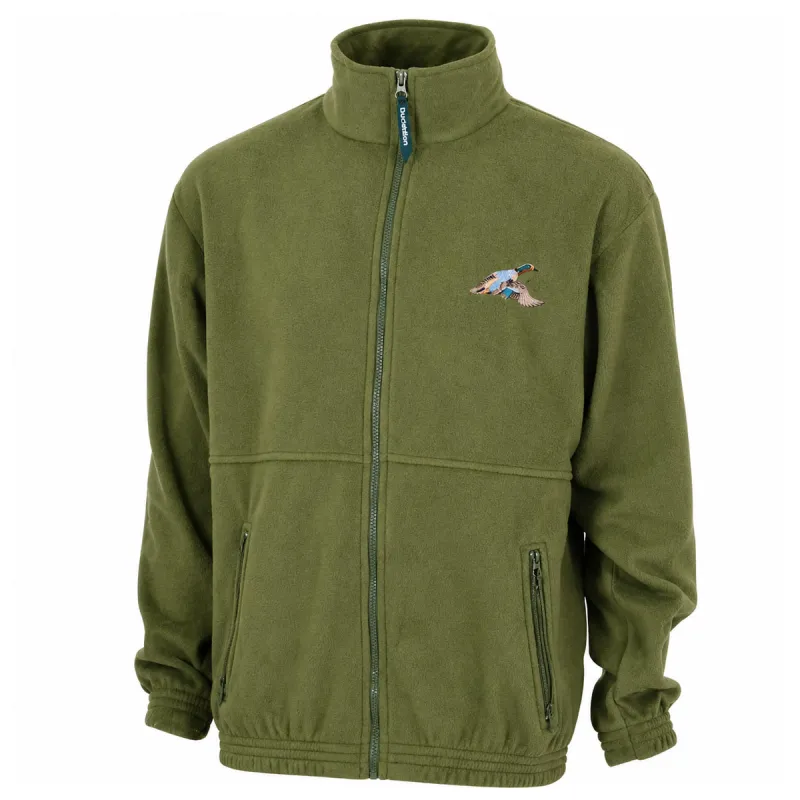 Blouson polaire broderie canard kaki M à 3XL