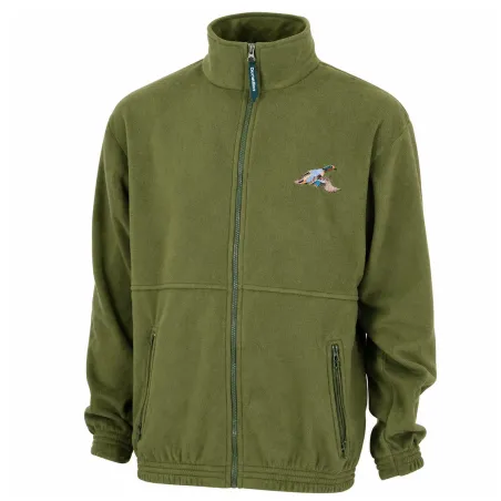 Blouson polaire broderie canard kaki M à 3XL
