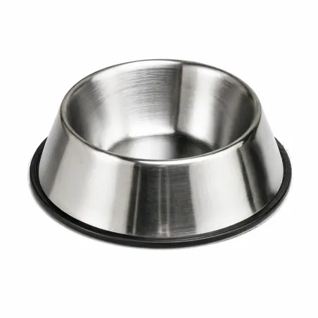 Lot de 2 gamelles inox 24 cm pour chiens - Antidérapantes