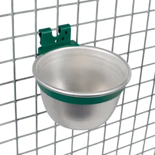 10 bols aluminium mangeoire/abreuvoir ø10cm - multi-usage