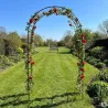 Arche métallique 140x36x240 cm pour jardin et plantes