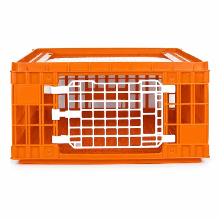 Cage transport démontable pour volailles et rongeurs 77x58x29cm