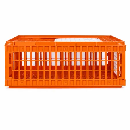 Cage transport démontable pour volailles et rongeurs 77x58x29cm