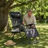 Fauteuil relax acier 5 positions - Confort extérieur