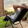 Fauteuil relax acier 5 positions - Confort extérieur
