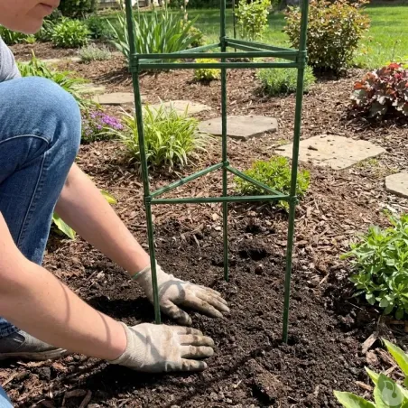Treillis autoportant vert 110 cm pour plantes grimpantes