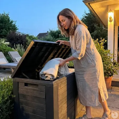 Coffre rangement extérieur 170 L résistant et pratique