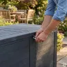 Coffre rangement extérieur 170 L résistant et pratique