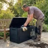 Coffre extérieur 240L résistant UV et intempéries