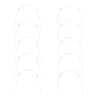 10 tiges fibre de verre 6mm x 2,5m - Renfort tunnel jardin vert