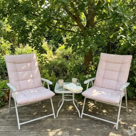 Ensemble détente 2 fauteuils + table basse pliants
