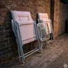 Ensemble détente 2 fauteuils + table basse pliants