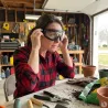 Lunettes de protection ajustables anti-rayures noires