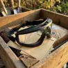 Lunettes de protection ajustables anti-rayures noires