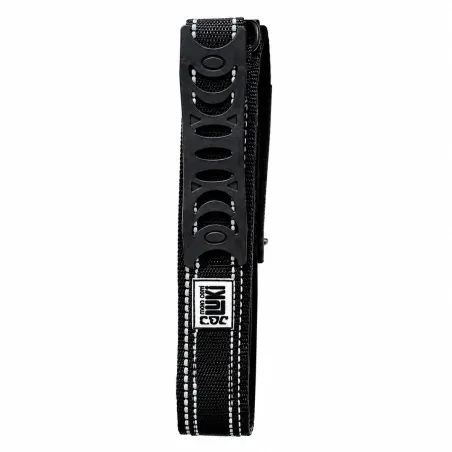 Collier chien réfléchissant avec poignée - Noir - 44 cm