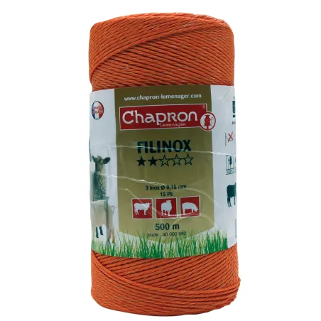 Cordon clôture électrique FILINOX 1.8mm - 500m résistant