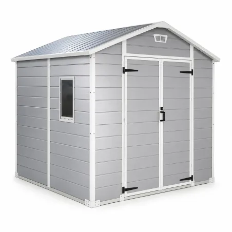 Abri Lys plastique 2 portes - 4,18m² - Hauteur 222 cm