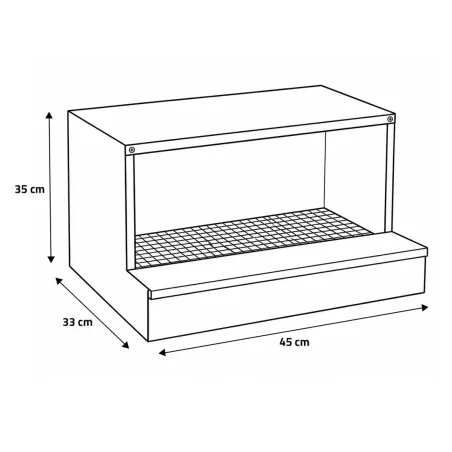 Pondoir galvanisé 2 cases - Ramassage extérieur