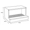 Pondoir galvanisé 2 cases - Ramassage extérieur