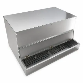 Pondoir galvanisé 2 cases - Ramassage extérieur