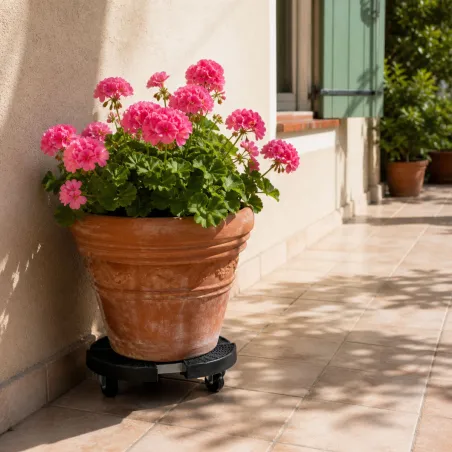 Support plante rotatif ajustable 360° - 100 kg