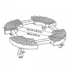 Support plante rotatif ajustable 360° - 100 kg