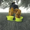 Gamelle chien voyage silicone 700ml rétractable à zip