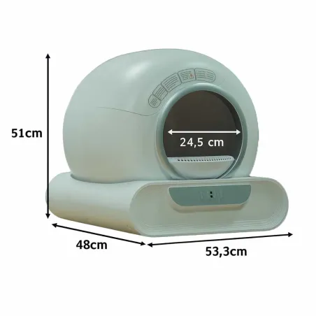 Litière auto-nettoyante pour chat 48x53x51 cm - Hygiène optimale