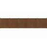 Kit clôture bois 36m - Panneaux 180x2,5cm résistants