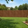 Kit clôture bois 36m - Panneaux 180x3,5 cm pin traité