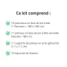 Kit clôture bois 18m - Panneaux 180x3,5 cm résistants