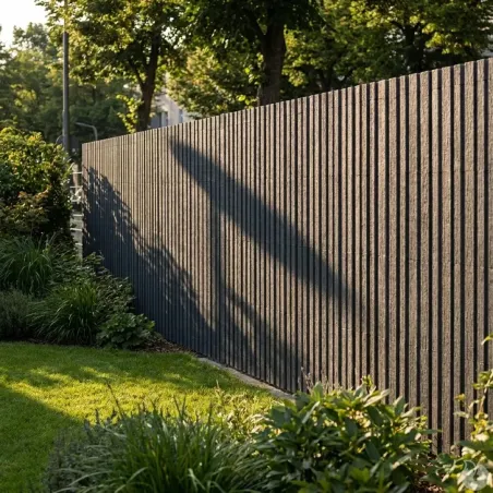 Canisse PVC gris 1,5x3m - Kit occultation double face