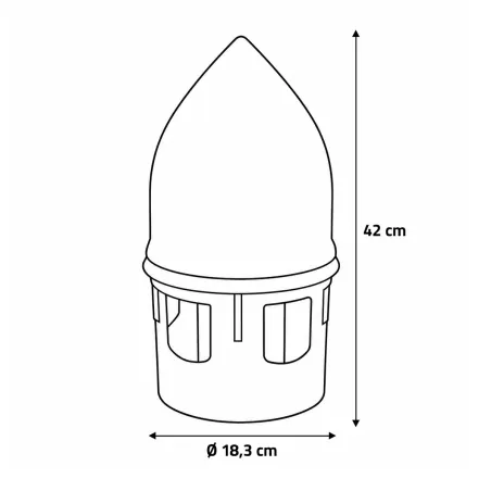 Abreuvoir siphoïde anti-perchage pour pigeons 5L