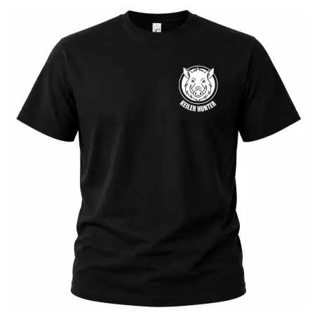 T-Shirt Keiler Hunter noir coton 190g/m² manches courtes