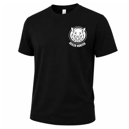 T-Shirt Keiler Hunter noir coton 190g/m² manches courtes