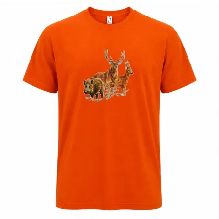 T-shirt chasse Bartavel® - scène grands animaux