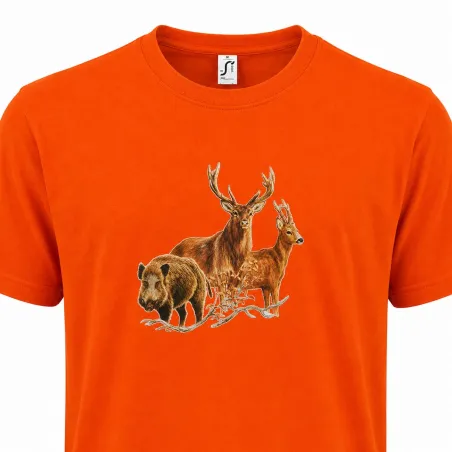 T-shirt chasse Bartavel® - scène grands animaux