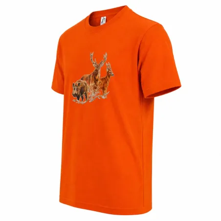 T-shirt chasse Bartavel® - scène grands animaux