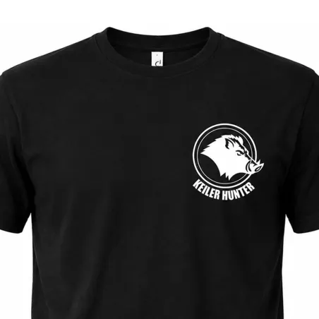 T-Shirt Keiler Hunter noir coton 190g/m² manches courtes